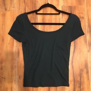 Green scoop neck tee - FREE with another purchase